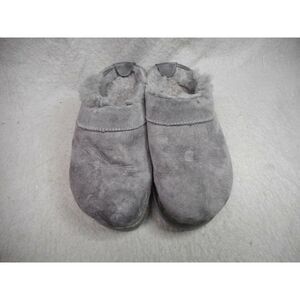 WOMEN'S SUEDE TOP LINED SLIPPERS  SIZE 8‎ M  USED N/R